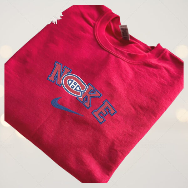 Montreal Canadiens Embroidered Sweatshirt Nhl Embroidered Sweater Nhl Canadiens shirt