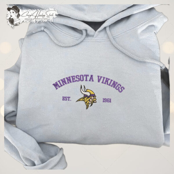 NFL Minnesota Vikings V431 Embroidered Sweatshirt Hoodie shirt