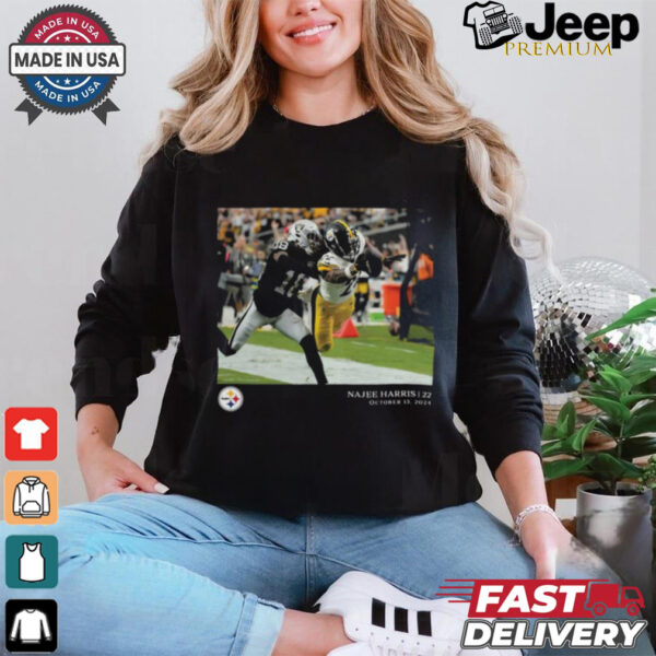 Najee Harris Pittsburgh Steelers NFL Flash Features Week 6 Oct 13 2024 t shirt