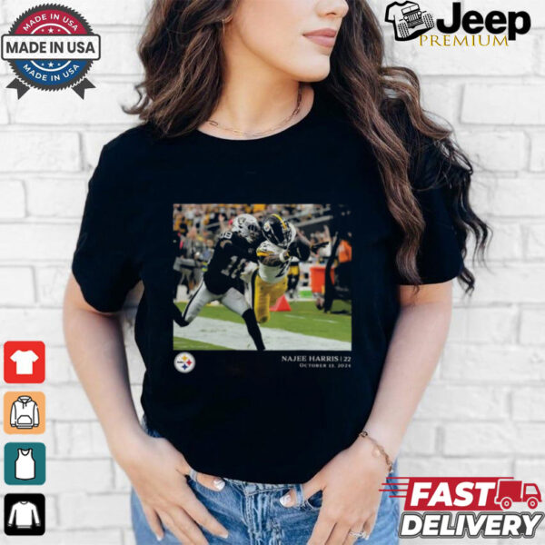 Najee Harris Pittsburgh Steelers NFL Flash Features Week 6 Oct 13 2024 t shirt