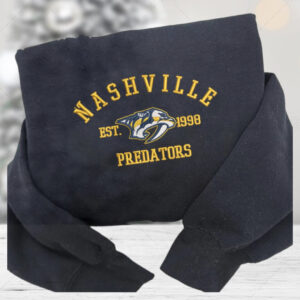 Nashville Predators Embroidered Sweatshirt Nhl Embroidered Sweater Embroidered Nhl shirt