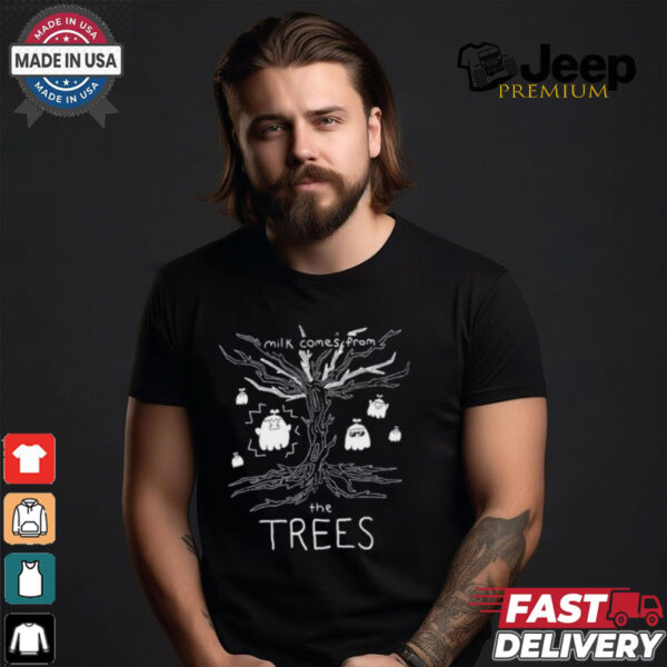 Nelward Milk Comes From The Trees Ghost Tee shirt