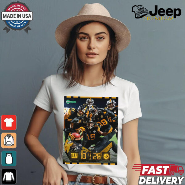 New York Giants at Pittsburgh Steelers Giant DUB HereWeGo Poster t shirt