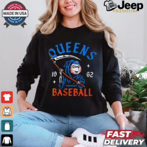 New York Mets Mr. Met Reaper Queens baseball 1962 shirt