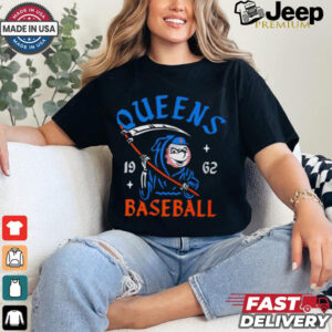 New York Mets Mr. Met Reaper Queens baseball 1962 shirt