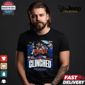 New York Mets OMG 2024 MLB Postseason Clinched shirt