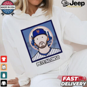 New York Mets Pete Alonso cartoon card photo shirt