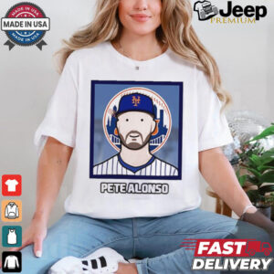 New York Mets Pete Alonso cartoon card photo shirt