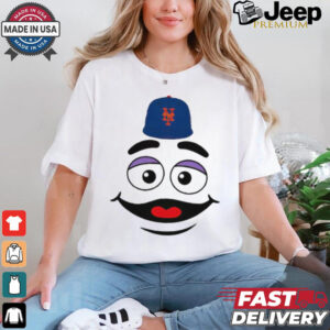 New York Mets grimace face smile victory gameday shirt