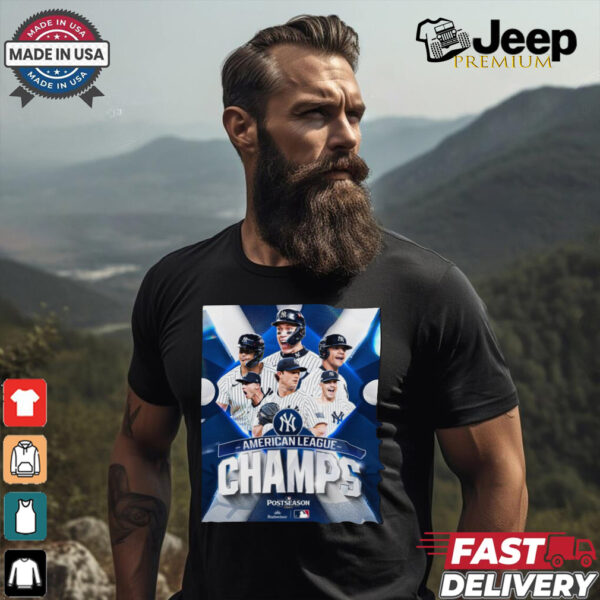 New York Yankees MLB American League Champs Postseason 2024 Poster t shirt