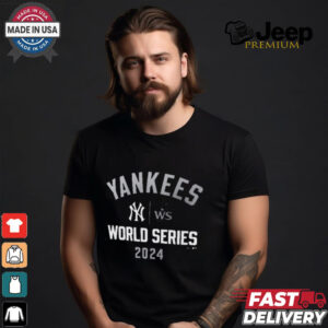 New York Yankees MLB WS 2024 World Series Arched Lockup t shirt