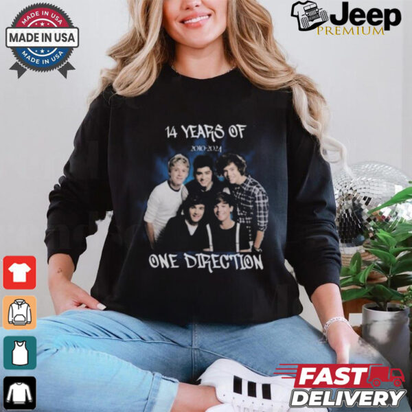 Official 14 Years Of One Direction 2010 2024 Shirt