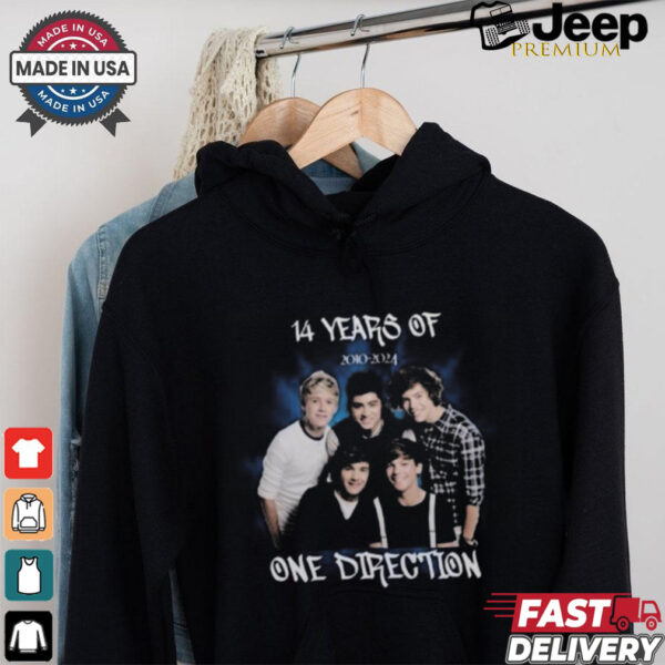 Official 14 Years Of One Direction 2010 2024 Shirt