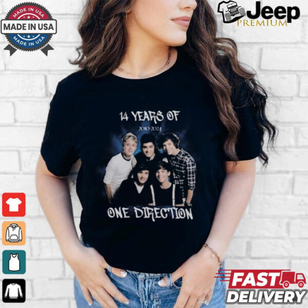 Official 14 Years Of One Direction 2010 2024 Shirt