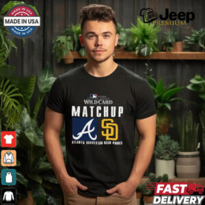 Official Atlanta Braves vs. San Diego Padres 2024 MLB NL Wild Card Matchup T Shirt