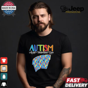 Official Autism Accept Understand Love Wisconsin Badgers Shirt