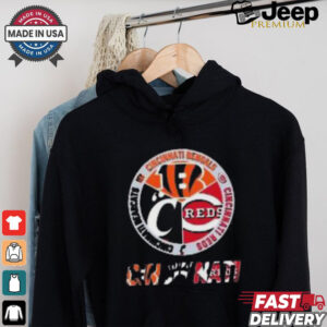 Official Cincinnati Bengals Reds Bearcats City Of Champions Logo 2024 T Shirt