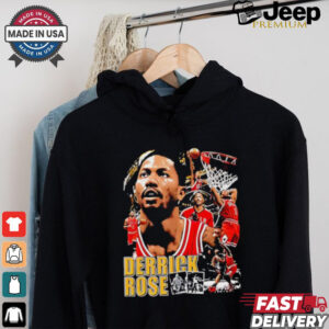 Official Derrick Rose Chicago Bulls basketball graphic shirt