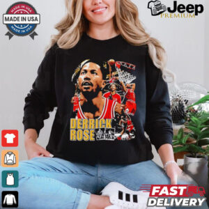 Official Derrick Rose Chicago Bulls basketball graphic shirt