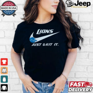 Official Detroit Lions X Nike Just Grit It Shirt