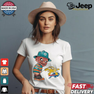 Official Freddy Krueger Miami Dolphins Piss On Buffalo Bills Halloween 2024 NFL Shirt