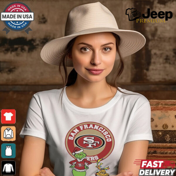 Official Grinch And Max San Francisco 49ers Merry Christmas 2024 Shirt