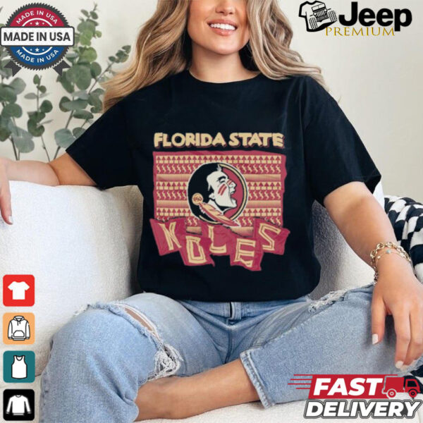 Official Image One Men’s Florida State Seminole Logo Noles T shirt