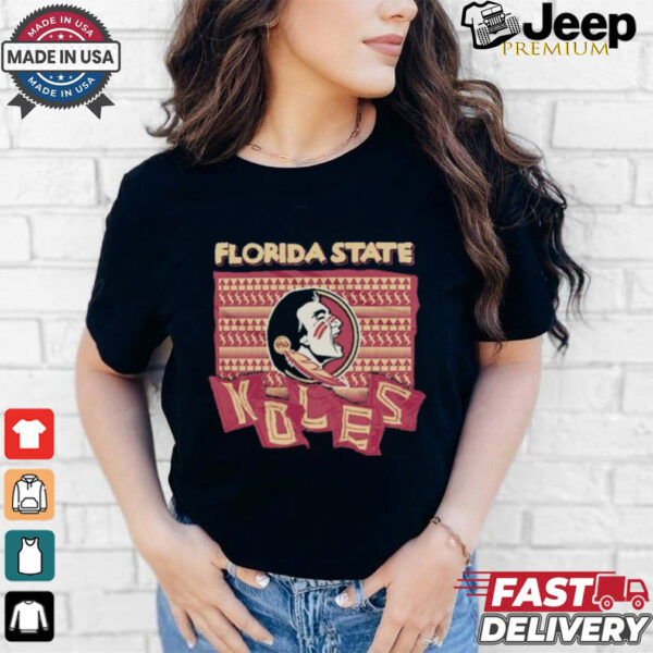 Official Image One Men’s Florida State Seminole Logo Noles T shirt