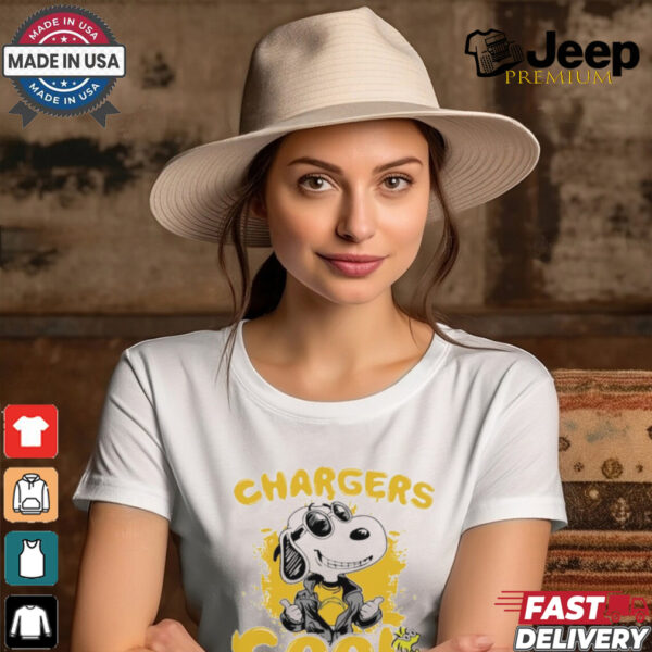 Official Los Angeles Chargers NFL Team Snoopy Joe Cool T Shirt