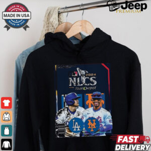 Official Los Angeles Dodgers vs. New York Mets 2024 NLCS Program Shirt