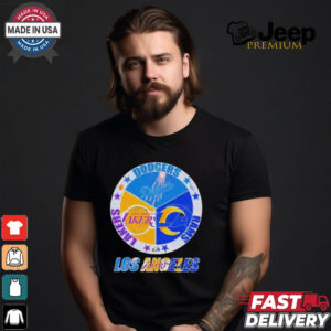 Official Los Angeles Team Sport Los Angeles Dodgers Los Angeles Lakers And Los Angeles Rams 2024 Shirt