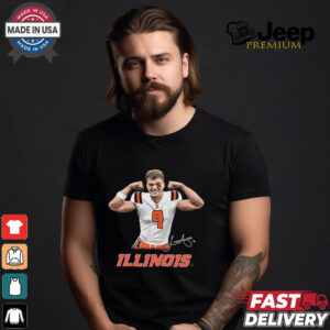 Official Luke Altmyer Illinois Fighting Illini Flex Signature t shirt