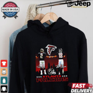 Official Matt Ryan and Kirk Cousins Atlanta Falcons skyline shirt