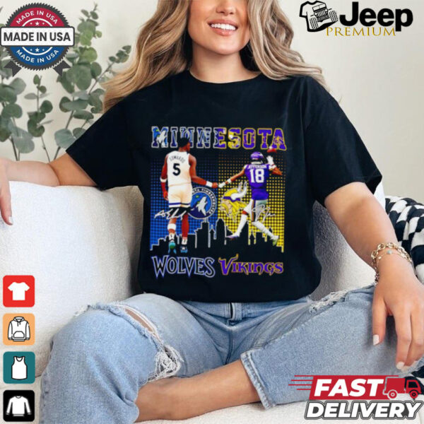 Official Minnesota Edwards Wolves x Jefferson Vikings shirt