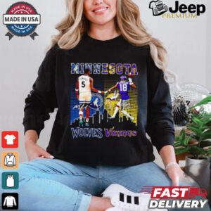 Official Minnesota Edwards Wolves x Jefferson Vikings shirt