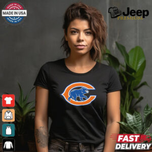 Official NFL x MLB Chicago Bears X Chicago Cubs Logo Mash Shirt