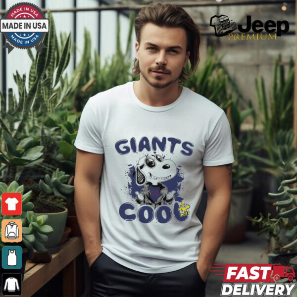 Official New York Giants NFL Team Snoopy Joe Cool T Shirt