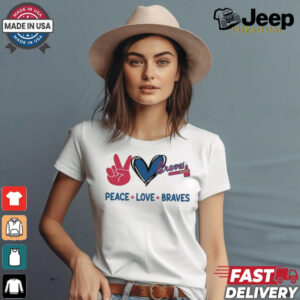 Official Peace Love Atlanta Braves MLB 2024 Shirt