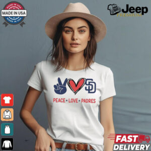 Official Peace Love San Diego Padres MLB 2024 Shirt