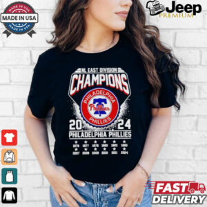 Official Philadelphia Phillies Al East Division Champions 2024 shirt