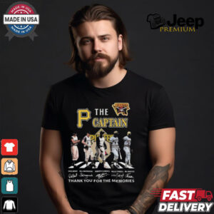 Official Pittsburgh Pirates The Captain Thank You For The Memories Walking Signatures 2024 Shirt