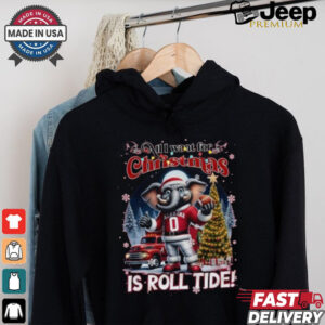 Original Alabama Crimson Tide All I Want For Christmas Is Roll Tide 2024 Shirt