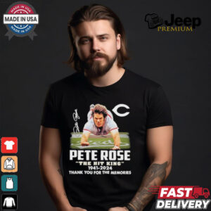 Pete Rose The Hit King 1941 2024 Thank You For The Memories Signature Shirt