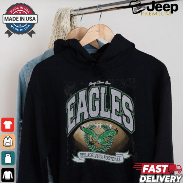 Philadelphia Eagles Stoney Clover Lane x ’47 Black Glitter Rocker Retro Tubular T Shirt