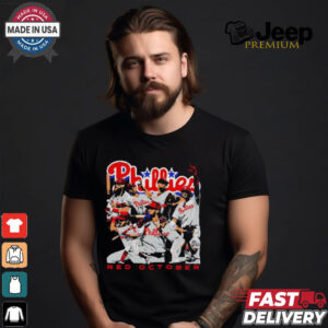 Philadelphia Phillies Red October starting line up shirt