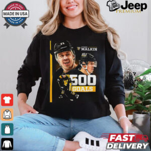 Pittsburgh Penguins Evgeni Malkin NHL 500 Goals T Shirt