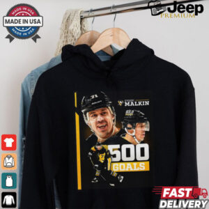 Pittsburgh Penguins Evgeni Malkin NHL 500 Goals T Shirt