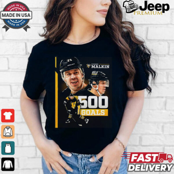 Pittsburgh Penguins Evgeni Malkin NHL 500 Goals T Shirt