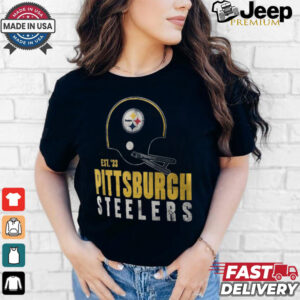 Pittsburgh Steelers Nike Black Helmet Essential T Shirt