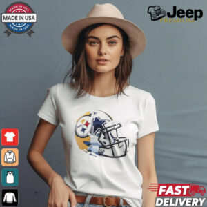 Pittsburgh Steelers vs Dallas Cowboys football helmet shirt